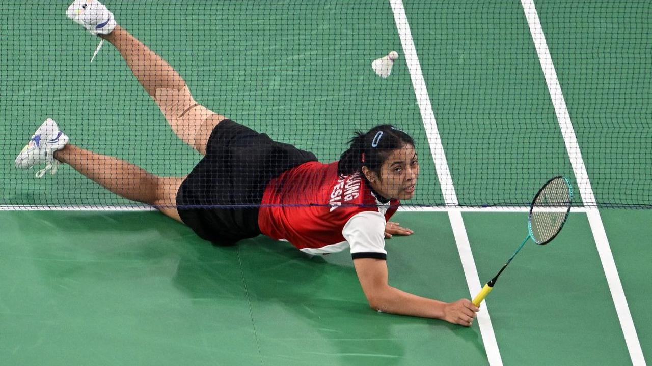 Tak mudah bagi Gregoria saat menghadapi An Se-young yang merupakan unggulan pertama.&nbsp;