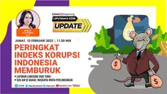 Laporan Transparency Internasional terbaru menunjukkan, indeks persepsi korupsi (IPK) Indonesia tercatat sebesar 34 poin dari skala 0-100 pada 2022. Angka ini menurun 4 poin dari tahun sebelumnya.