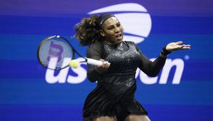 Williams bangkit di set kedua. Ia bahkan mampu unggul hingga 4-0 atas Tomljanovic. (AP/John Minchillo)