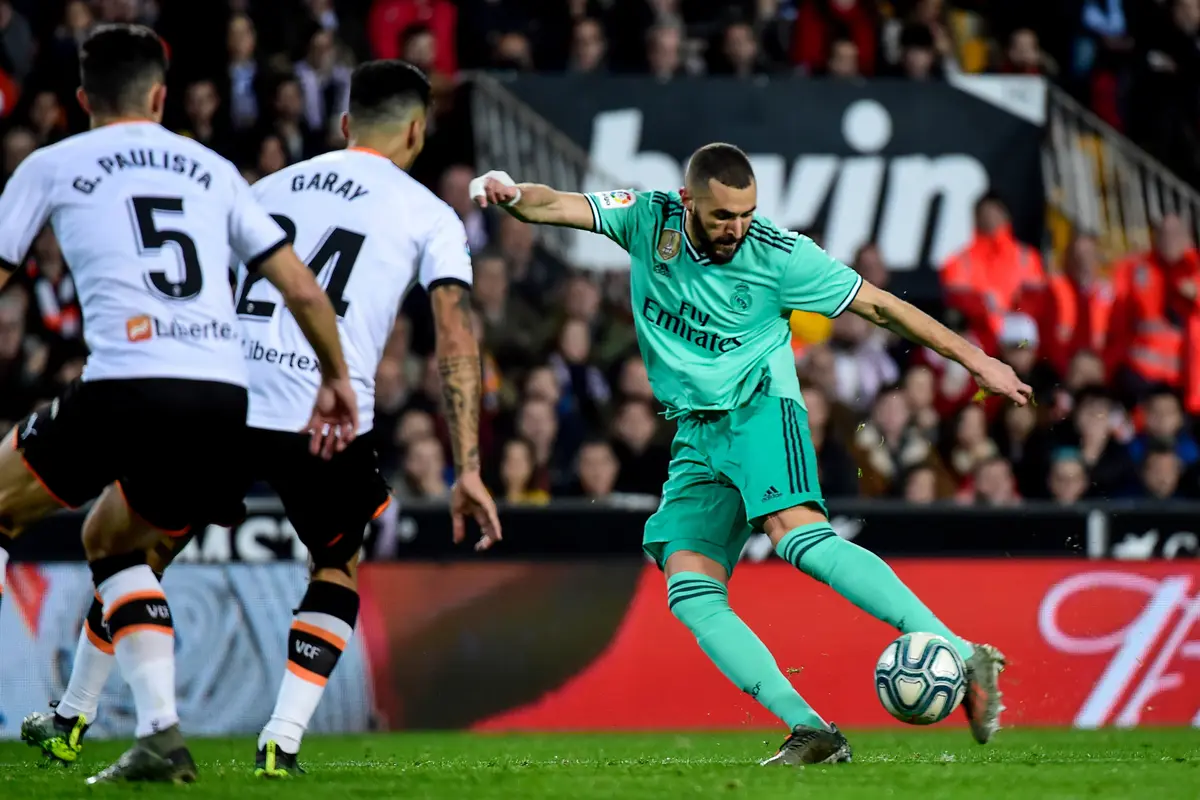 Striker Real Madrid Karim Benzema (JOSE JORDAN / AFP)