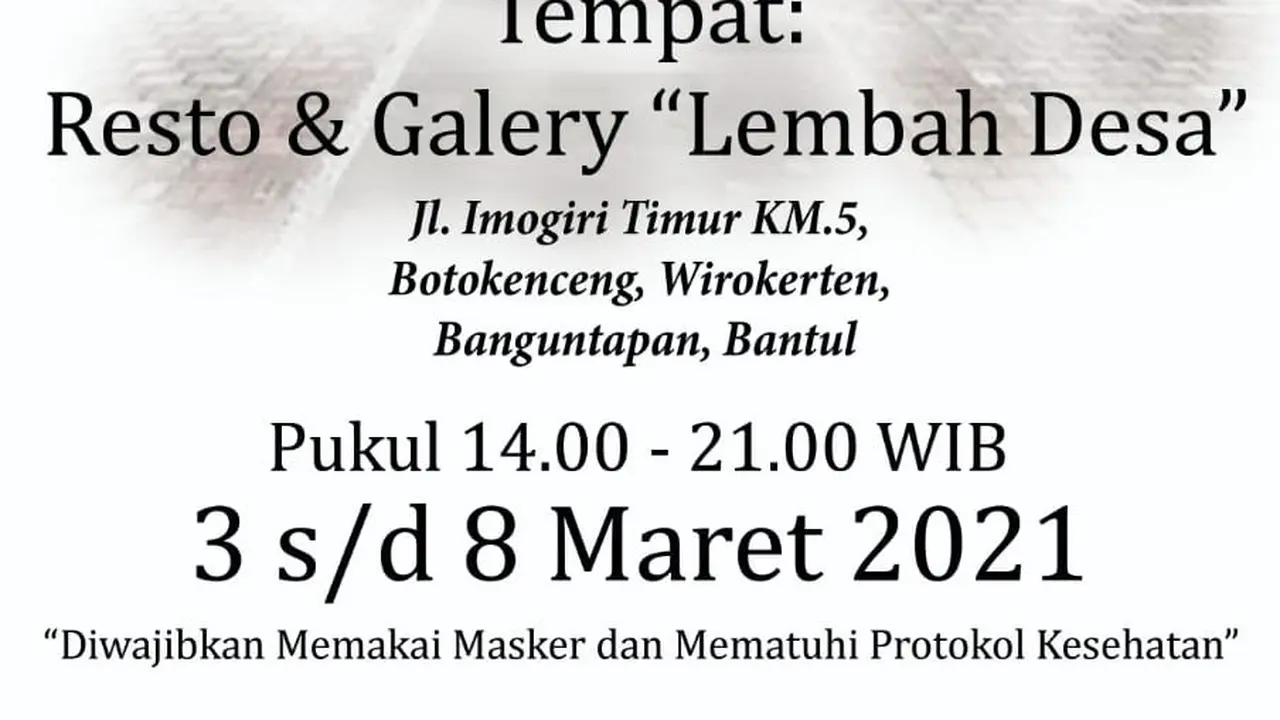 Rawat-Ruwat Pameran Tosan Aji dan Lukisan, Ada Harga Rp125 Juta