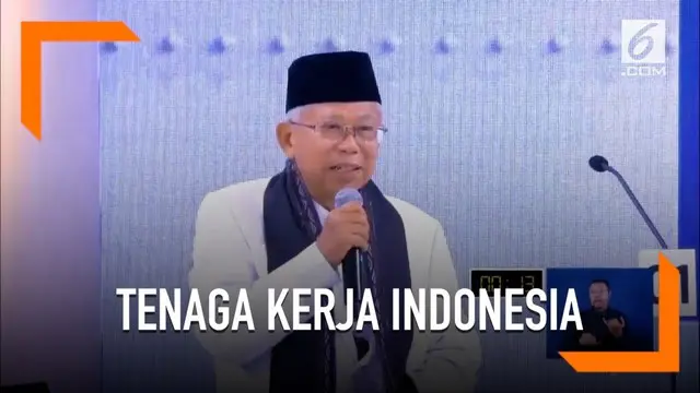 Ini cara Ma'ruf Amin dalam meningkatkan tenaga kerja indonesia.