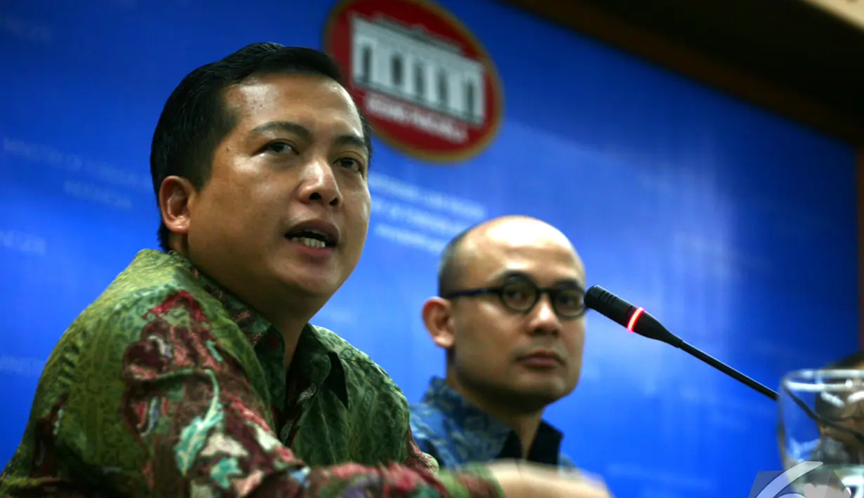 Kementerian Luar Negeri menggelar konferensi pers terkait isu bilateral, Jakarta, Kamis (18/12/2014). (Liputan6.com/Faizal Fanani)