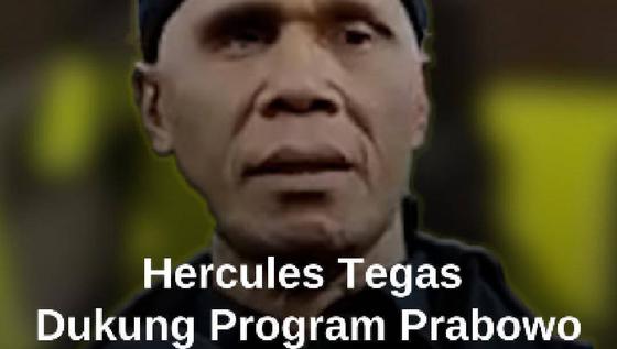 Hercules Dukung Program Prabowo, Tegaskan GRIB Tak Kebal Hukum