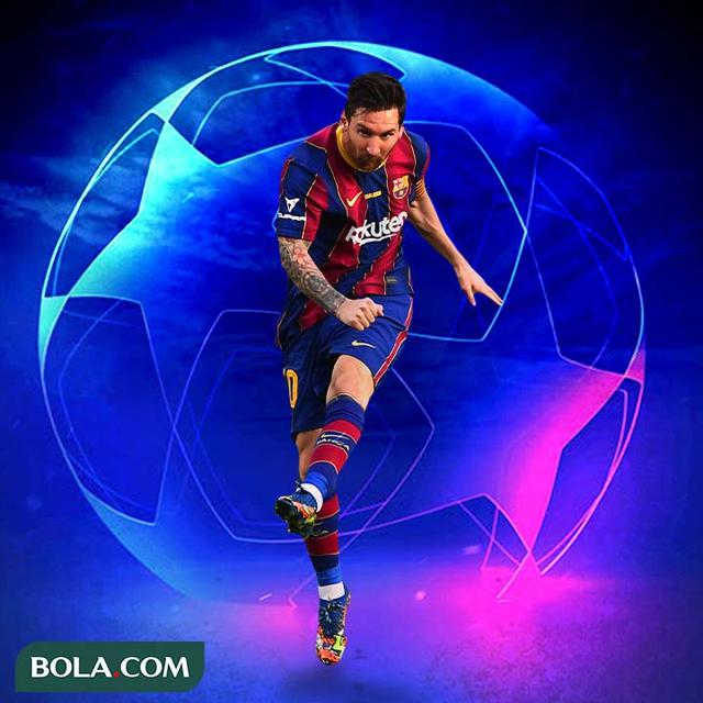 Liga Champions - Aksi Lionel Messi