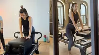 7 Potret Indah Permatasari Pertama Kali Pilates, Didoakan Langsing