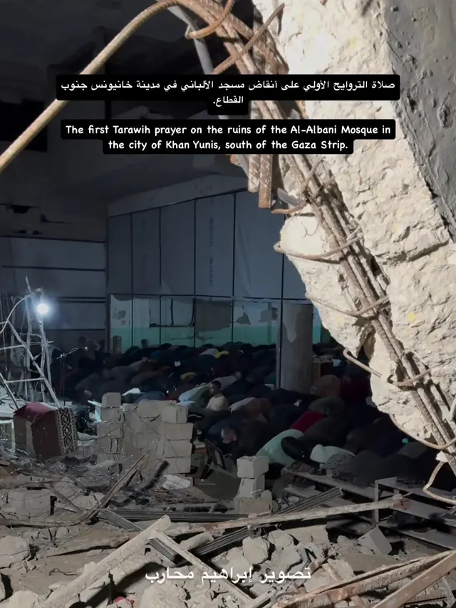 Tarawih Umat Muslim Gaza