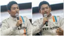 Pebalap Manor Racing, Rio Haryanto tampak antusias menjawab sejumlah pertanyaan dari wartawan. Berikut ragam ekspresi pebalap F1 itu saat jumpa pers di Kantor Pertamina, Jakarta, Senin (14/3/2016). (Bola.com/Vitalis Yogi Trisna)