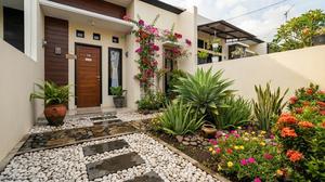 10 Tanaman yang Cocok untuk Rumah dengan Halaman Berbatu Supaya Terlihat Lebih Asri dan Berwarna