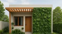 11 Model Rumah 6x12 dengan Kanopi Kayu Ini Bikin Tampilan Fasad Terlihat Hangat dan Mewah