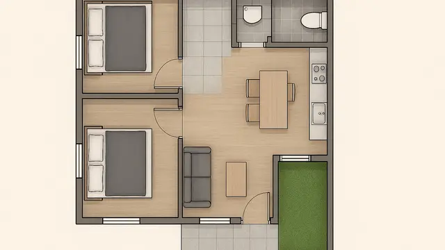 Desain Rumah Minimalis 6x8