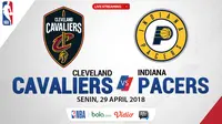 Jadwal NBA, Cleveland Cavaliers Vs Indiana Pacers. (Bola.com/Dody Iryawan)