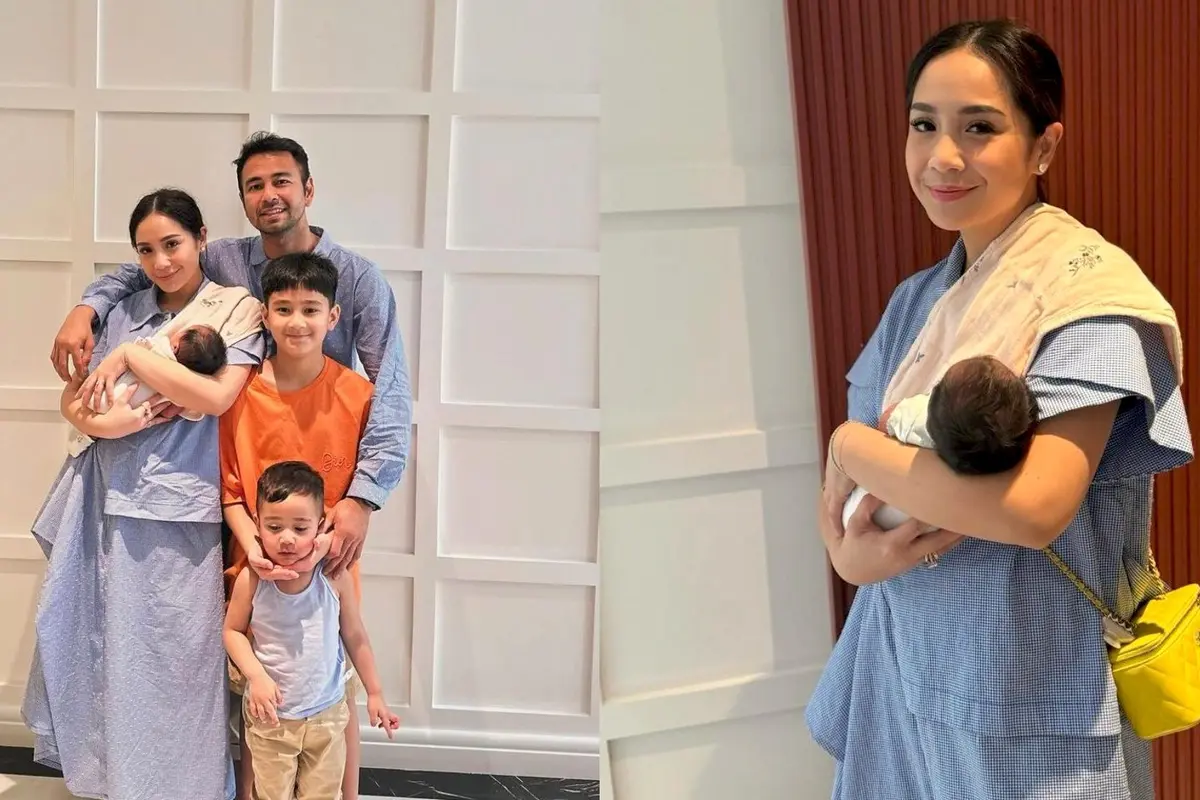 6 Gaya Raffi Ahmad dan Nagita Slavina Kenalkan Anak Adopsi yang Bernama Lily