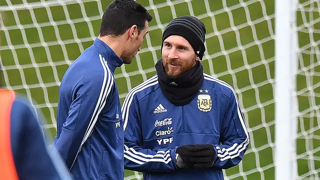 Lionel Messi, Latihan Timnas Argentina