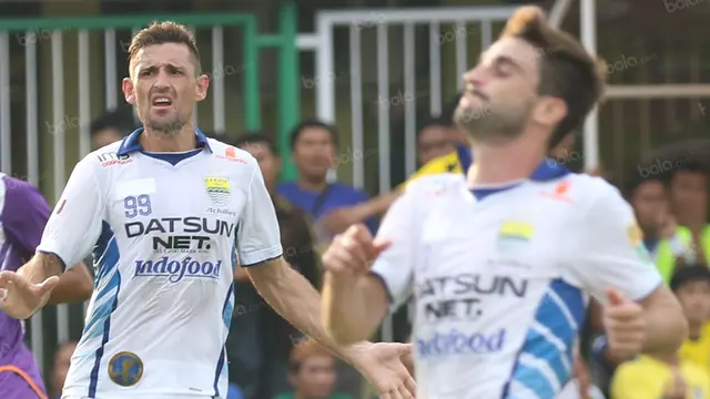 Juan Belencoso dan Robertino Pugliara Persib Bandung