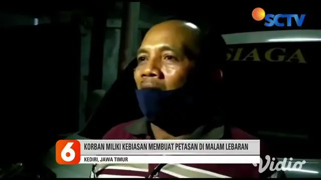 Ledakan petasan menggemparkan warga Desa Tanjung, Kediri, Jawa Timur, pada Rabu malam (12/5). Pemilik bahan petasan Mohamad Hanif ditemukan meninggal dunia dengan kondisi yang mengenaskan dan rumah yang hancur.