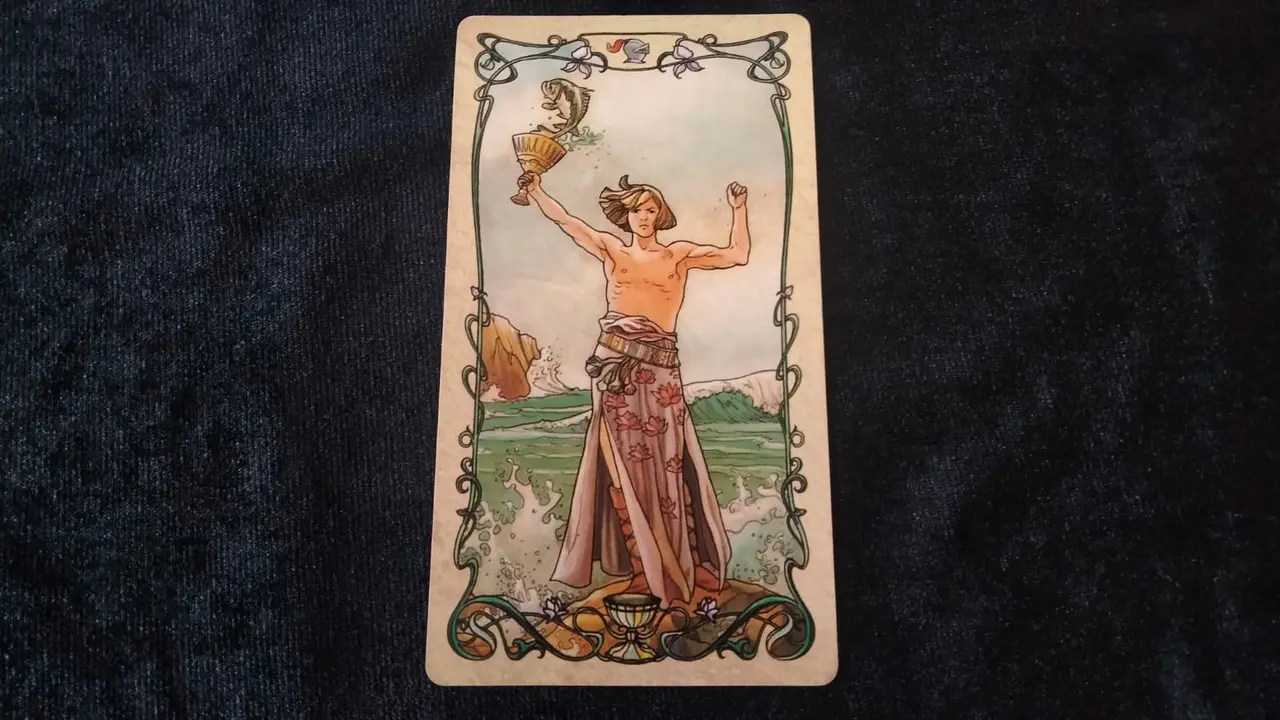 Kartu Tarot Page of Cups yang muncul dalam minggu ini