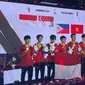 Timnas Valorant Indonesia bersama Singapura meraih medali emas di SEA Games 2023 Kamboja (PBESI)