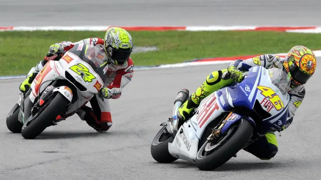Toni Elias, Valentino Rossi