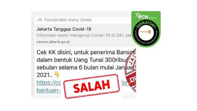 Cek Fakta daftar penerima bantuan sosial warga DKI Jakarta