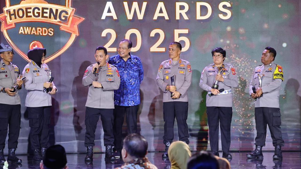 Lima Polisi Teladan Dianugerahi Hoegeng Awards 2025, Polri Tegaskan Komitmen Pelayanan Humanis dan Profesional