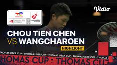 Berita Video, Highlights Pertandingan Piala Thomas antara Chinese Taipei Vs Thailand pada Sabtu (9/10/2021)