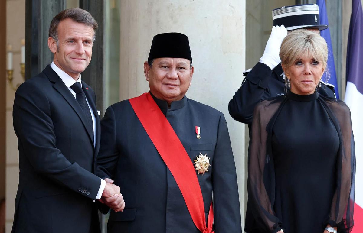 FOTO: Prabowo Hadiri Jamuan Kenegaraan di Istana Elysee Prancis