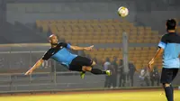 Sergio van Dijk siap bermain melawan Madura United (Helmi Fithriansyah /Liputan6.com)