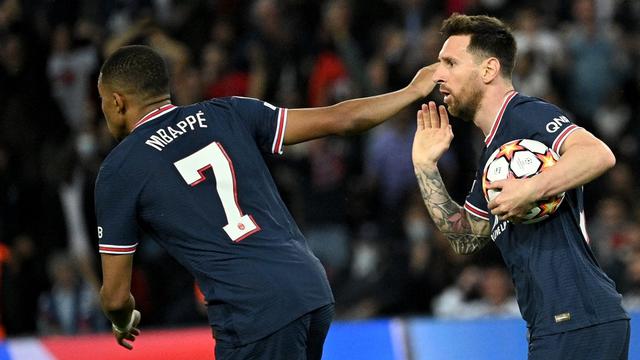Kylian Mbappe dan Lionel Messi