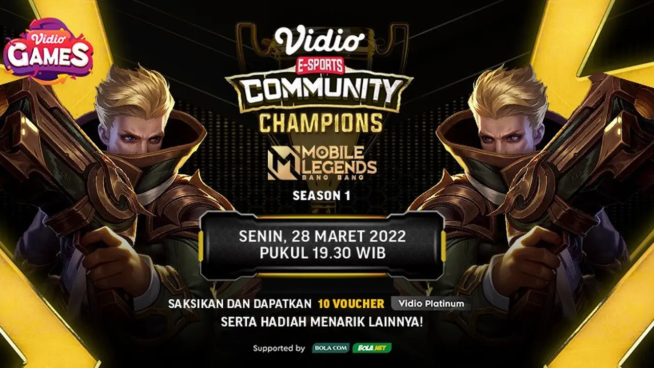 Saksikan Live Streaming Vidio Community Champions : Mobile Legends Malam Ini di Vidio