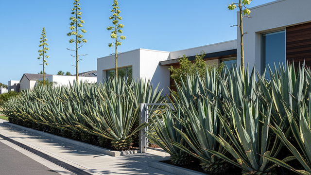 Cerca de la casa de Agave americana (Gemini AI)
