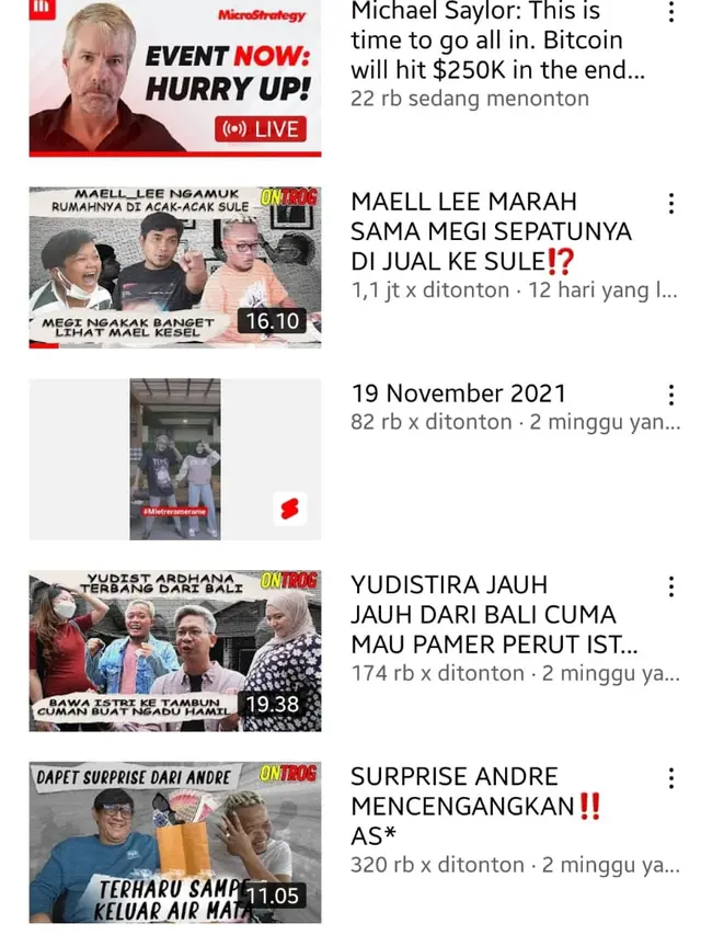 Kanal YouTube Sule yang Berubah Nama