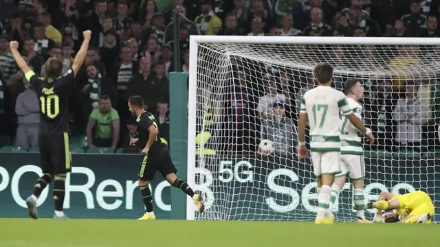 Foto: Real Madrid Lumat Celtic di Liga Champions, Eden Hazard Beri Sinyal Bangkit