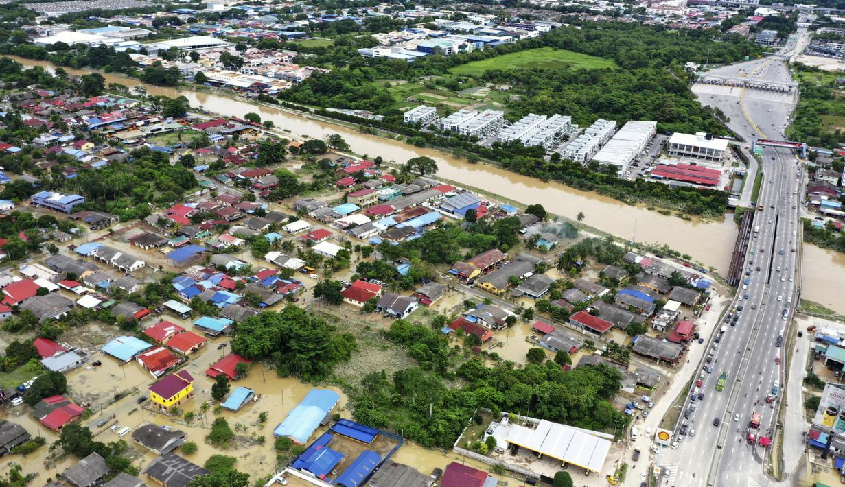 FOTO: Penampakan Banjir Besar di Malaysia - Global Liputan6.com