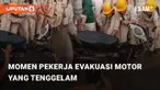 Beredar sebuah momen para pekerja selamatkan motor yang tenggelam. Kejadian tersebut berada di sebuah parkiran pertambangan