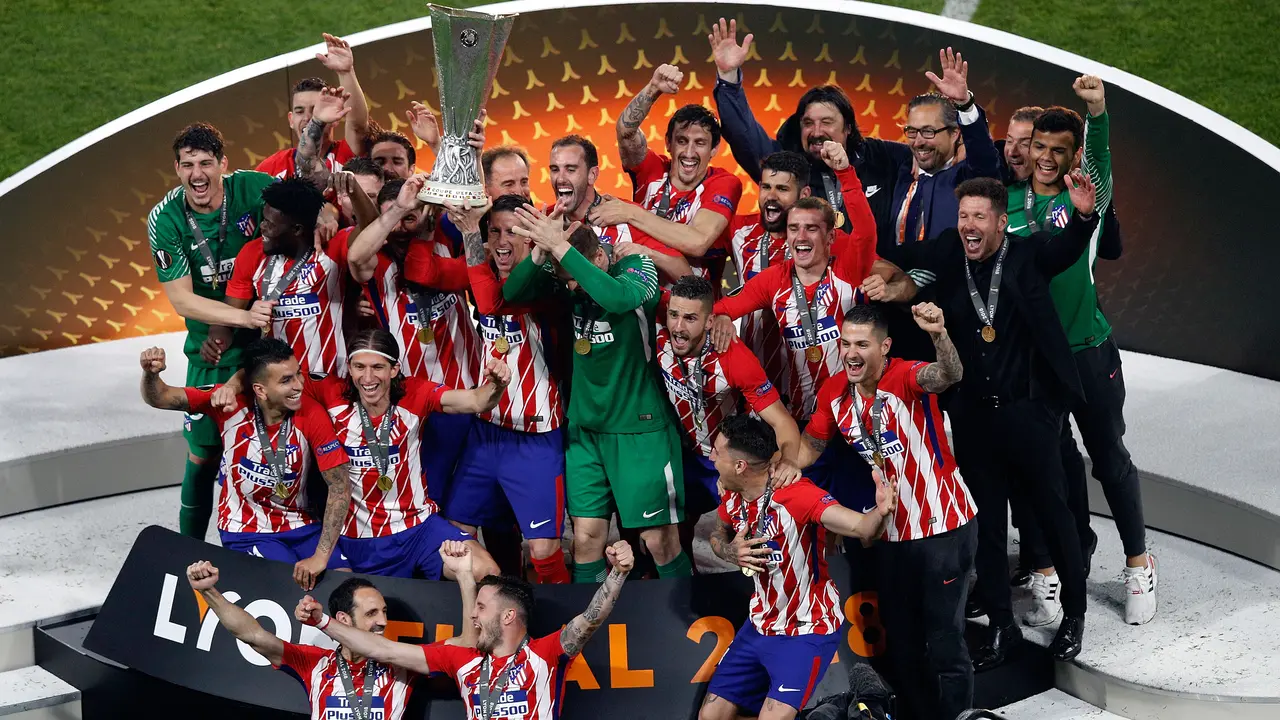 Selebrasi Pemain Atletico Madrid Usai Raih Juara Liga Europa 2018