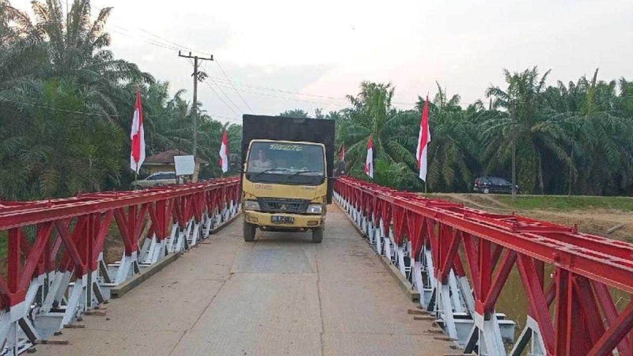 Kodam I/BB Rampungkan Pembangunan Jembatan Bailey Langkat, Akses Antardesa Pulih