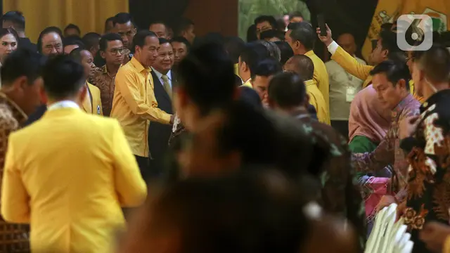 Berkemeja Kuning, Presiden Jokowi Hadiri Penutupan Munas XI Partai Golkar