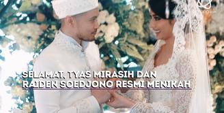 Tyas Mirasih dan Raiden Soedjono resmi menikah pada hari ini, Sabtu (8/7).