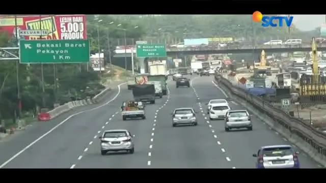 Pihak Jasamarga menghentikan sementara proyek jalan layang Tol Jakarta-Cikampek.