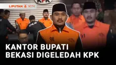 Penyidik KPK menggeledah ruang kerja Kantor Bupati Bekasi, Jawa Barat. Penggeledahan terkait kasus dugaan korupsi yang menjerat Bupati Bekasi.