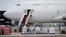 Untuk diketahui, sekitar 24 ton bantuan dari Mabes TNI dan Kementerian Pertahanan telah berada di Myanmar. (YASUYOSHI CHIBA/AFP)