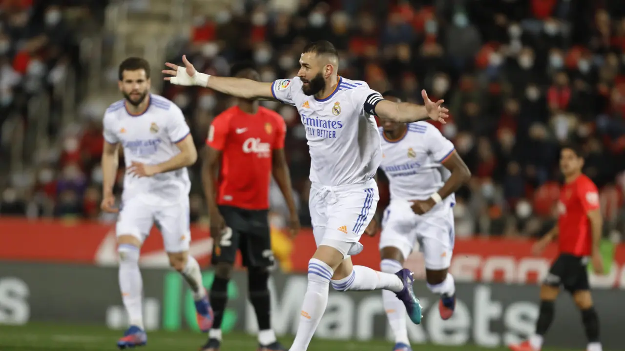 Benzema Cetak Dua Gol, Real Madrid Taklukkan Mallorca