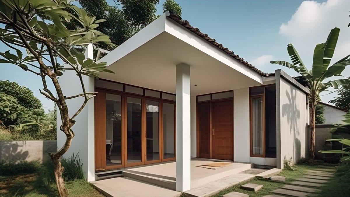 4 Inspirasi Desain Rumah Pedesaan 1 Lantai Ukuran 5x7, Sentuhan Nuansa Islami Kesan Kekinian