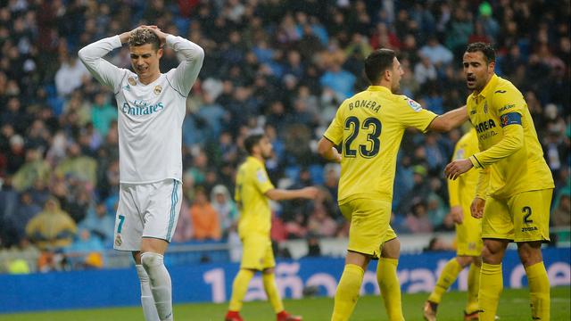 Ekspresi Ronaldo Saat Real Madrid Dipermalukan Villarreal