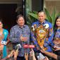 Ketua Umum Partai Demokrat Agus Harimurti Yudhoyono (AHY) berkunjung ke rumah dinas Ketua Umum Partai Golkar Airlangga Hartarto di Komplek Widya Chandra 3, Nomor 6, Jakarta Selatan, Sabtu (7/5/2022) (Istimewa)