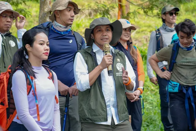Kegiatan Menhut di Gunung Merbabu