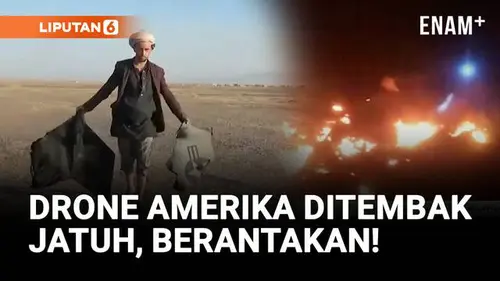 VIDEO: Houthi Klaim Tembak Jatuh Drone AS, Trump Ancam Iran