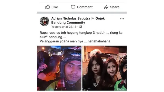 Momen Saat Driver Ojek Online Bawa Dua Cewek Cantik ini Bikin Iri