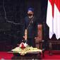 Presiden Joko Widodo (Jokowi) mengenakan busana adat Baduy Luar dalam Sidang Tahunan MPR RI. (dok. ScreenShoot Youtube Sekretariat Presiden)